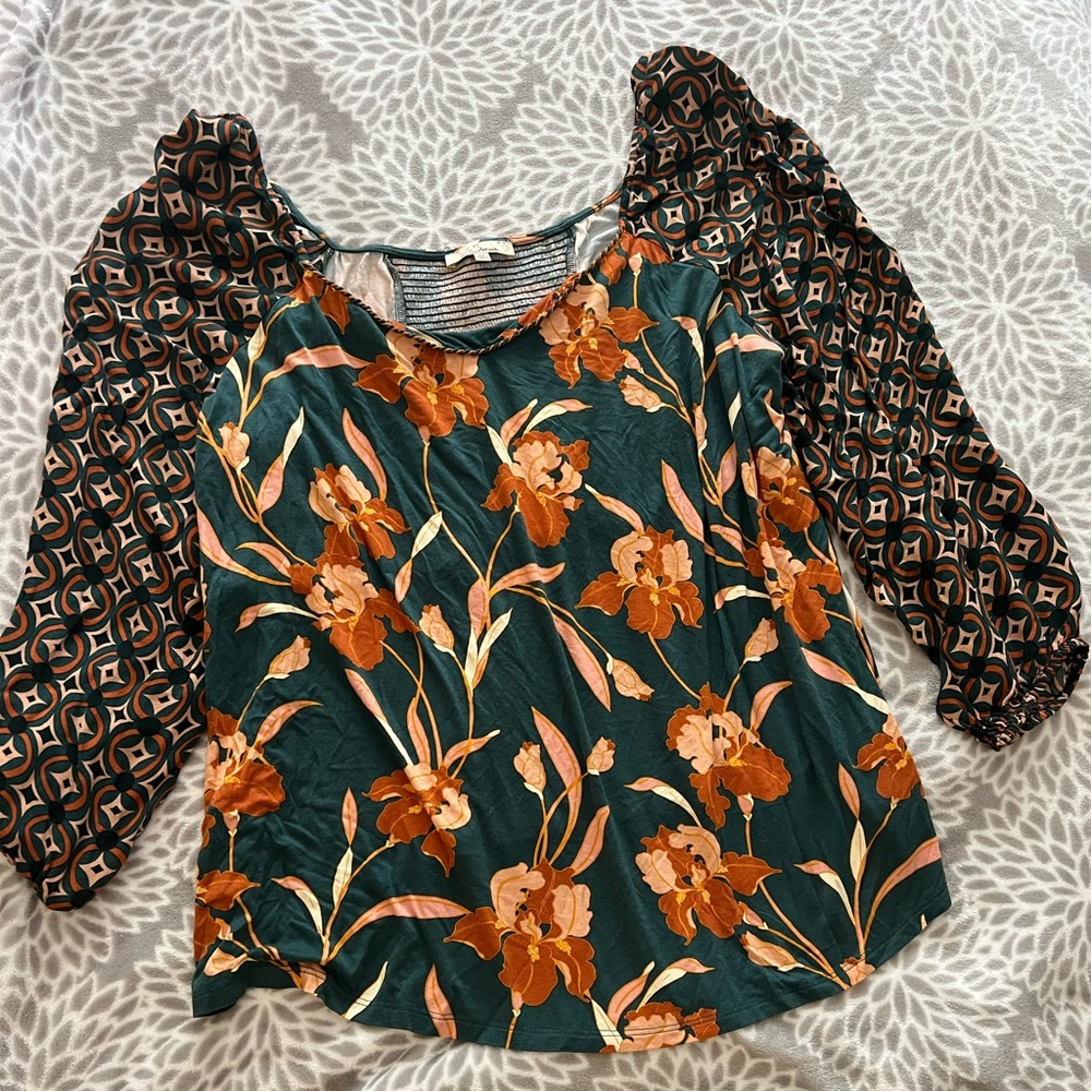 Fun plus size shirt for work or date night!
